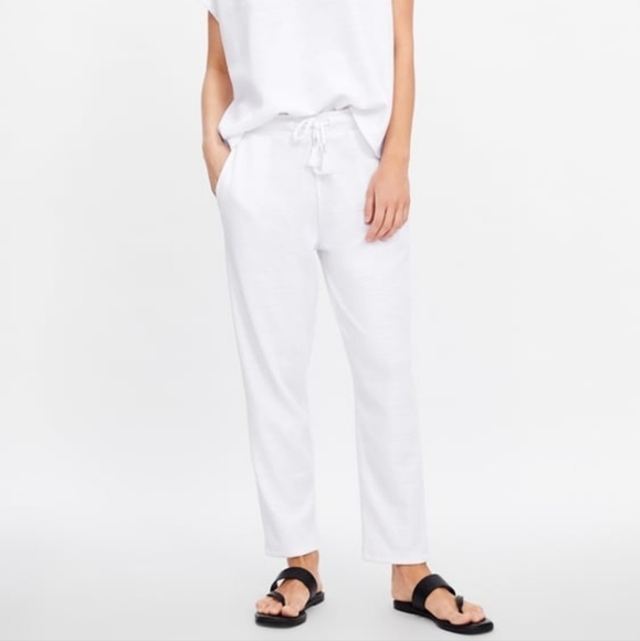 Zara White Sweatpants - Picture 1 of 5